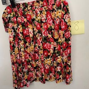 Forever XXI short floral mini skirt